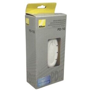 Nikon Wireless Printer Adapter PD-10 White Coolpix Digital Camera Transfer NEW